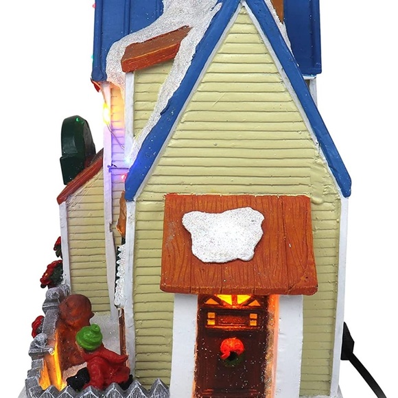 Top Treasures Christmas Village Vet Clinic Pre-lit Musical Figurine NIB - Picture 3 of 6